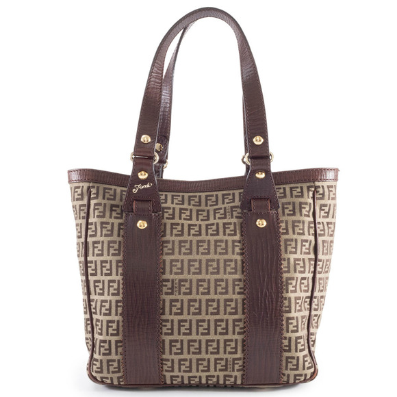 FENDI Handbags - Fendi Zucca Tote Bag in Beige Zucchino RUGATO 8BH161